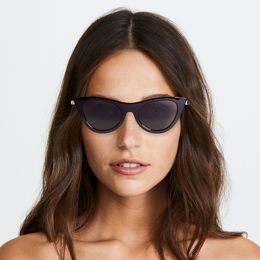 Le Specs ‘Enchantress’ black cat eye sunglasses